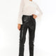 Joel Blue Leather Pants Women
