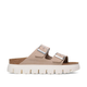 Arizona Chunky Light Rose Suede Leather Narrow