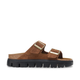 Arizona Chunky Dark Tea Suede Leather Narrow