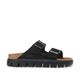 Arizona Chunky Black Suede Leather Narrow