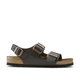 Milano Dark Brown Smooth Leather Narrow