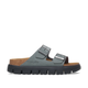 Arizona Chunky Basalt Grey Suede Leather Narrow