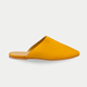 Carey Yellow Leather Mule Shoes