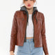 Weekend Tan Leather Jacket Women