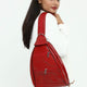 Jeyka Crystal Backpack Red Bag