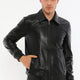 Daniel Black Leather Jacket Men Jeyka