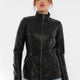Colette Black Leather Jacket Women Jeyka
