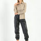 Hazel Beige Leather Shirt