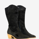 Trapani Genuine Leather Black Boots
