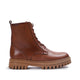 Alisa Genuine Leather Brown Boots