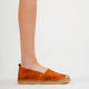 Grace Genuine Leather Tan Suede Shoes Women