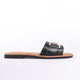 Rosa Genuine Leather Women Sandals Black