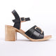 Dalia Violeta Genuine Leather Women Sandals Black