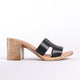 Fresia Genuine Leather Women Sandals Black