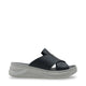 Velina Leather Women Sandals Black & Grey