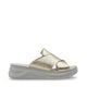 Velina Leather Women Sandals Gold