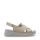 Lunara Leather Women Sandals Beige