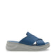 Velina Leather Women Sandals Blue