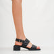 Perla Genuine Leather Black Shoes